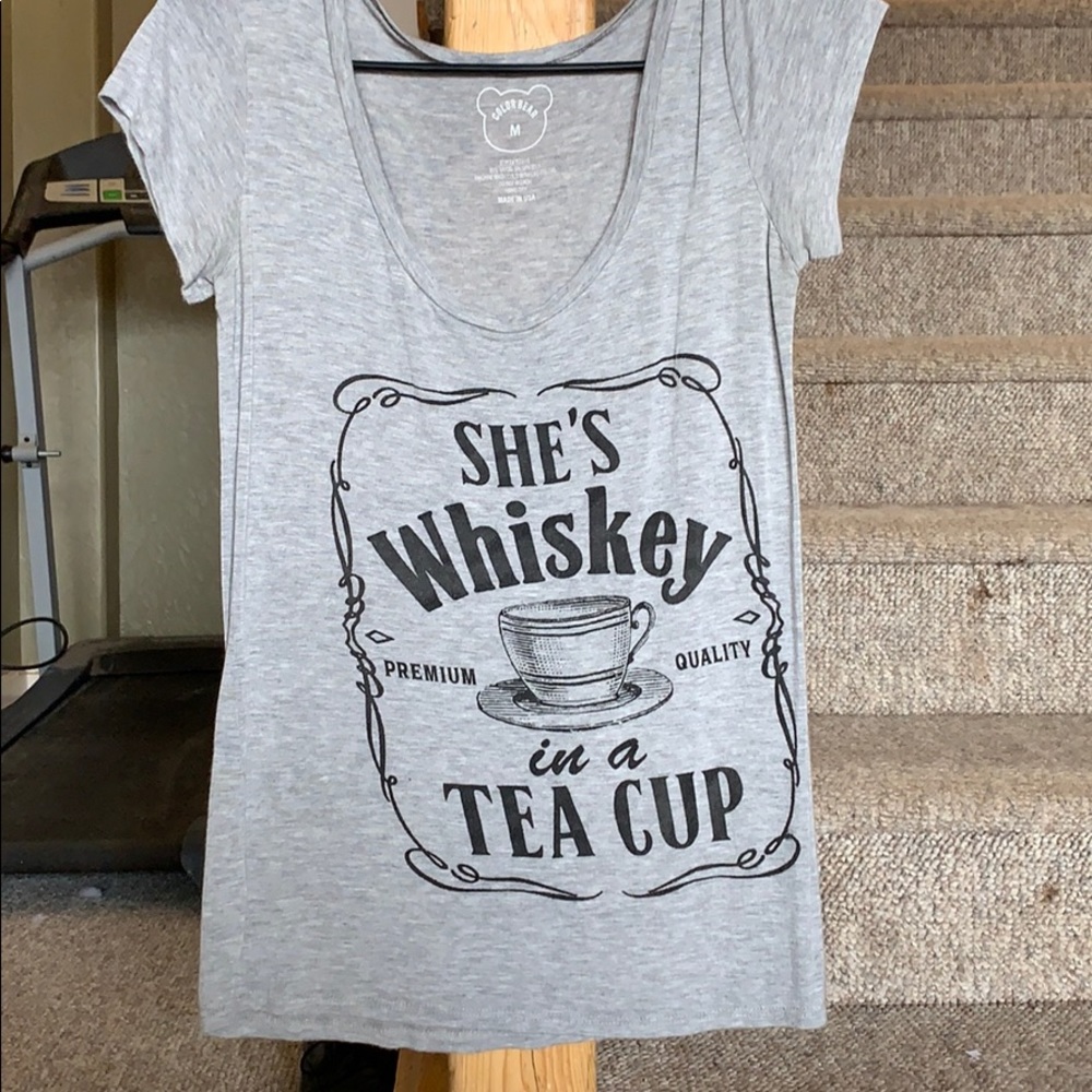 COLOR BEAR grey shirt sleeve shirt